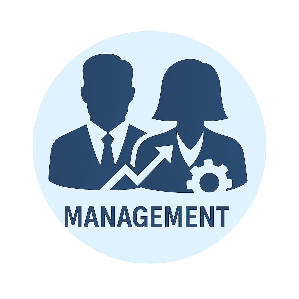 management ikon im modernen design